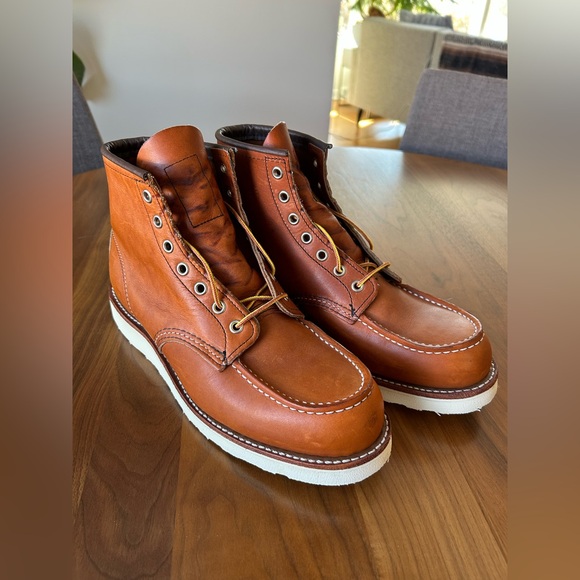 Red Wing Men's Classic Moc 6-Inch Boot in Brown Leather 875 Size 10 Brand New - Picture 5 of 13